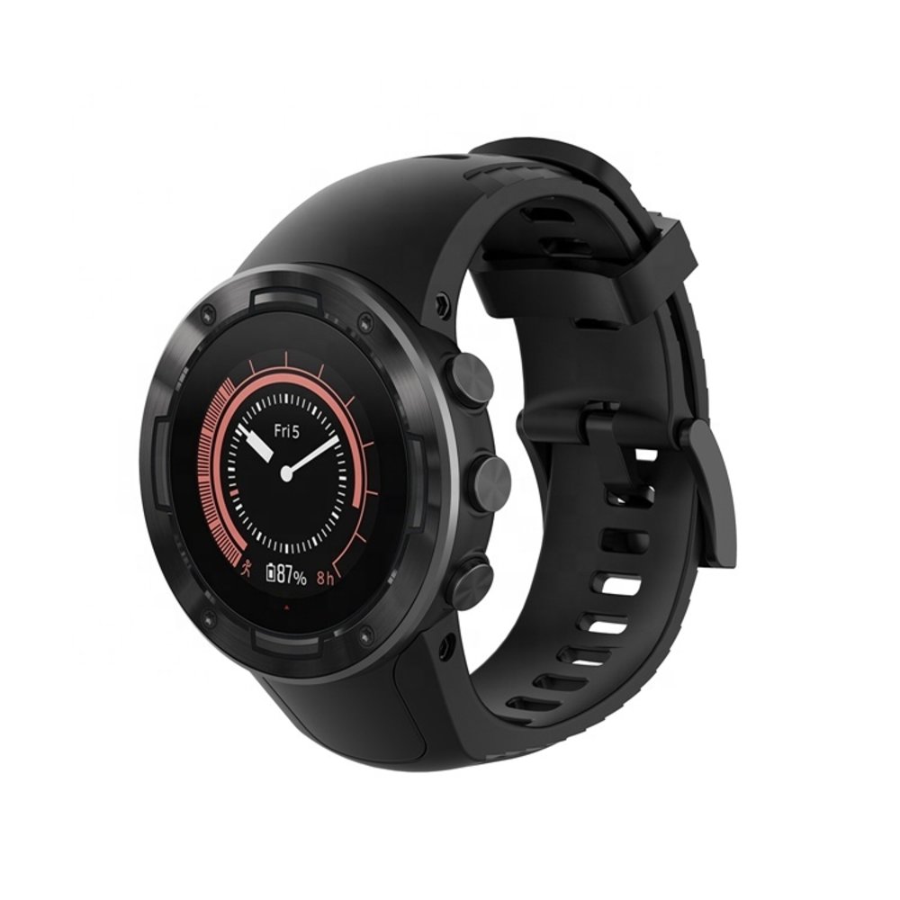 Strap-it® Strap-it Suunto 5 siliconen bandje (zwart)