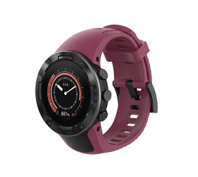 Strap-it® Suunto 5 siliconen bandje (rosé rood)