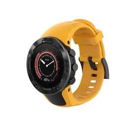 Strap-it® Suunto 5 siliconen bandje (oranje-geel)