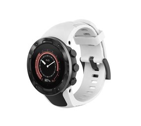 Strap-it® Suunto 5 siliconen bandje (wit)