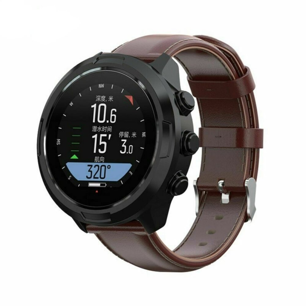 Strap-it® Strap-it Suunto 9 (Baro) leren bandje (bruin)