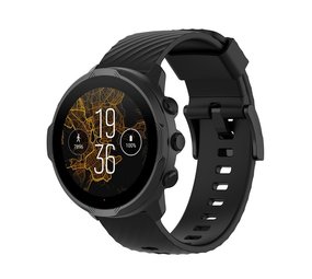 Strap-it® Suunto 7 siliconen bandje (zwart)