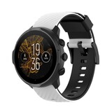 Strap-it® Suunto 7 siliconen bandje (wit/zwart)
