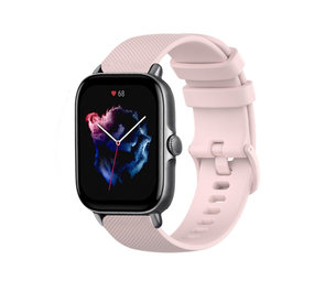 Strap-it® Amazfit GTS 3 Luxe Siliconen bandje (roze)