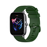 Strap-it® Strap-it Amazfit GTS 3 Luxe Siliconen bandje (legergroen) Strap-it® Strap-it Amazfit GTS 3 Luxe Siliconen bandje (legergroen)