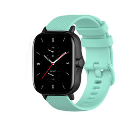 Strap-it® Amazfit GTS 2 Luxe Siliconen bandje (aqua)