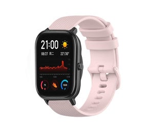 Strap-it® Amazfit GTS Luxe Siliconen bandje (roze)