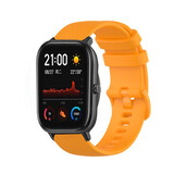 Strap-it® Amazfit GTS Luxe Siliconen bandje (oranje)