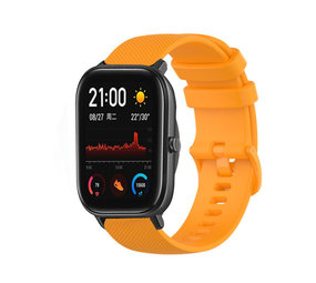Strap-it® Amazfit GTS Luxe Siliconen bandje (oranje)