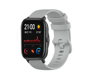 Strap-it® Amazfit GTS Luxe Siliconen bandje (grijs)