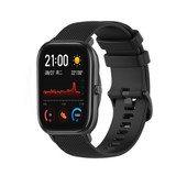 Strap-it® Amazfit GTS Luxe Siliconen bandje (zwart)