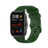 Strap-it® Amazfit GTS Luxe Siliconen bandje (legergroen)