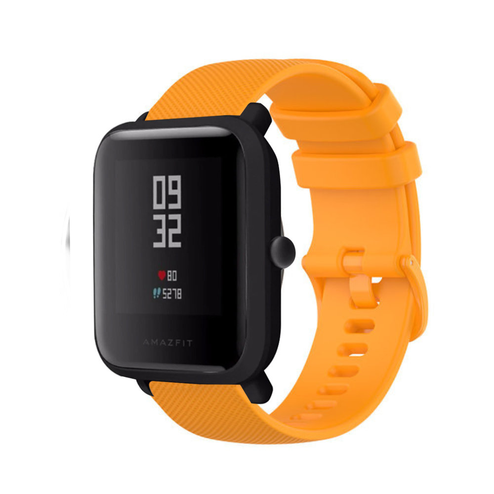 Strap-it® Strap-it Amazfit Bip Luxe Siliconen bandje (oranje)