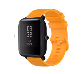 Strap-it® Amazfit Bip Luxe Siliconen bandje (oranje)