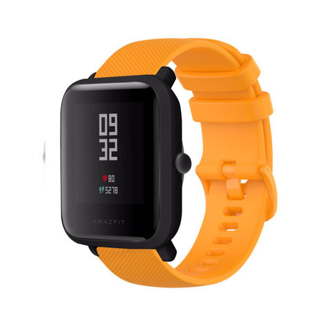 Strap-it® Strap-it Amazfit Bip Luxe Siliconen bandje (oranje)