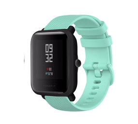 Strap-it® Amazfit Bip Luxe Siliconen bandje (aqua)