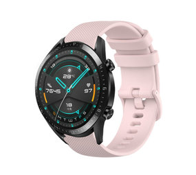 Strap-it® Huawei Watch GT 2 Luxe Siliconen bandje (roze)
