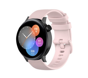 Strap-it® Huawei Watch GT 3 42mm Luxe Siliconen bandje (roze)