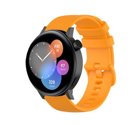 Strap-it® Huawei Watch GT 3 42mm Luxe Siliconen bandje (oranje)