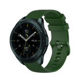 Strap-it® Samsung Galaxy Watch 42mm Luxe Siliconen bandje (legergroen)