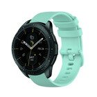 Strap-it® Strap-it Samsung Galaxy Watch 42mm Luxe Siliconen bandje (Aqua)