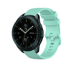 Strap-it® Samsung Galaxy Watch 42mm Luxe Siliconen bandje (aqua)