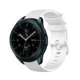 Strap-it® Samsung Galaxy Watch 42mm Luxe Siliconen bandje (wit)