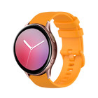 Strap-it® Strap-it Samsung galaxy watch Active Luxe Siliconen bandje (oranje)