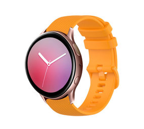 Strap-it® Samsung galaxy watch Active Luxe Siliconen bandje (oranje)