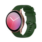 Strap-it® Strap-it Samsung galaxy watch Active Luxe Siliconen bandje (legergroen)