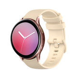 Strap-it® Samsung galaxy watch Active Luxe Siliconen bandje (beige)
