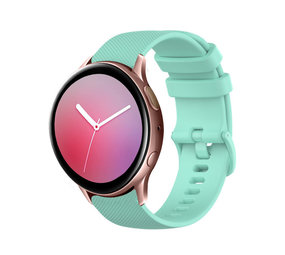 Strap-it® Samsung galaxy watch Active Luxe Siliconen bandje (aqua)
