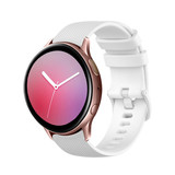 Strap-it® Samsung galaxy watch Active Luxe Siliconen bandje (wit)