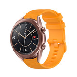 Strap-it® Samsung Galaxy Watch 3 41mm Luxe Siliconen bandje (oranje)
