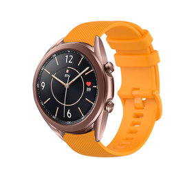 Strap-it® Samsung Galaxy Watch 3 41mm Luxe Siliconen bandje (oranje)