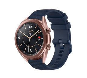 Strap-it® Samsung Galaxy Watch 3 41mm Luxe Siliconen bandje (donkerblauw)