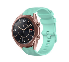 Strap-it® Samsung Galaxy Watch 3 41mm Luxe Siliconen bandje (aqua)