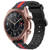 Strap-it® Samsung Galaxy Watch 3 41mm Special Edition Band (zwart/rood)