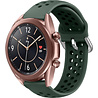 Strap-it® Strap-it Samsung Galaxy Watch 3 - 41mm siliconen bandje met gaatjes (legergroen) Strap-it® Strap-it Samsung Galaxy Watch 3 - 41mm siliconen bandje met gaatjes (legergroen)