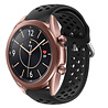 Strap-it® Strap-it Samsung Galaxy Watch 3 - 41mm siliconen bandje met gaatjes (zwart) Strap-it® Strap-it Samsung Galaxy Watch 3 - 41mm siliconen bandje met gaatjes (zwart)