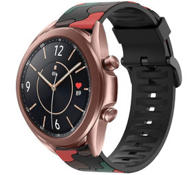 Strap-it® Samsung Galaxy Watch 3 41mm camouflage band (rood)