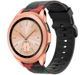 Strap-it® Samsung Galaxy Watch camouflage band (rood)