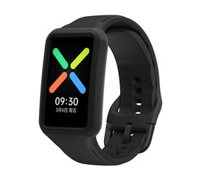 Strap-it® Oppo Watch Free siliconen beschermhoes (zwart)