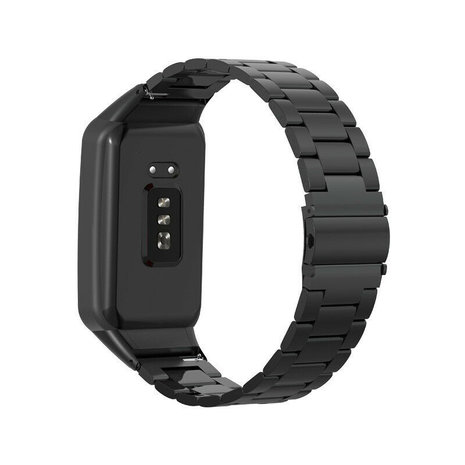 Strap-it® Strap-it Oppo Watch Free stalen bandje (zwart)