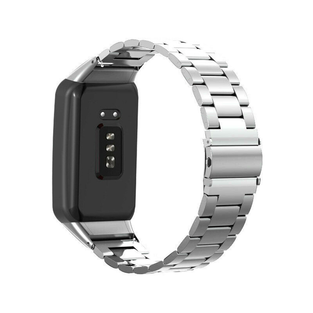 Strap-it® Strap-it Oppo Watch Free stalen bandje (zilver)