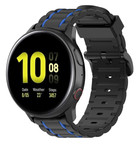 Strap-it® Strap-it Samsung Galaxy Watch Active sport gesp band (zwart/blauw)