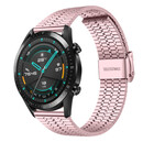 Strap-it® Strap-it Huawei Watch GT 2 roestvrij stalen band (rosé pink)