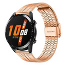 Strap-it® Strap-it Huawei Watch GT 2 roestvrij stalen band (rosé goud)