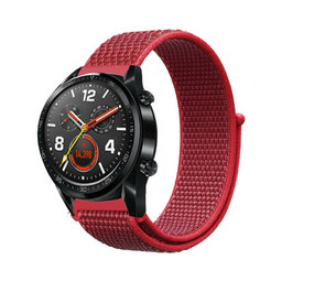 Strap-it® Huawei Watch GT 2 42mm nylon band (rood)
