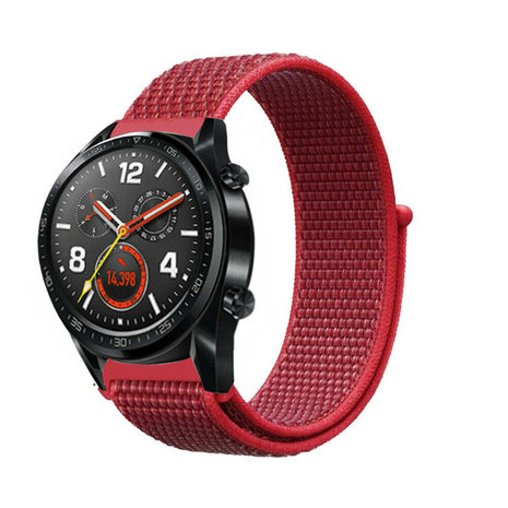 Strap-it® Strap-it Huawei Watch GT 2 42mm nylon band (rood)